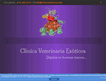 Tablet Screenshot of clinicaexoticos.com